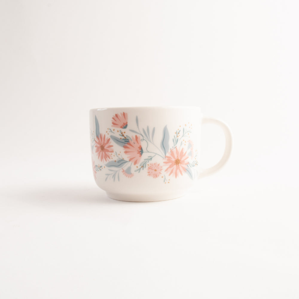 Tea Mug - CREAM MEADOW